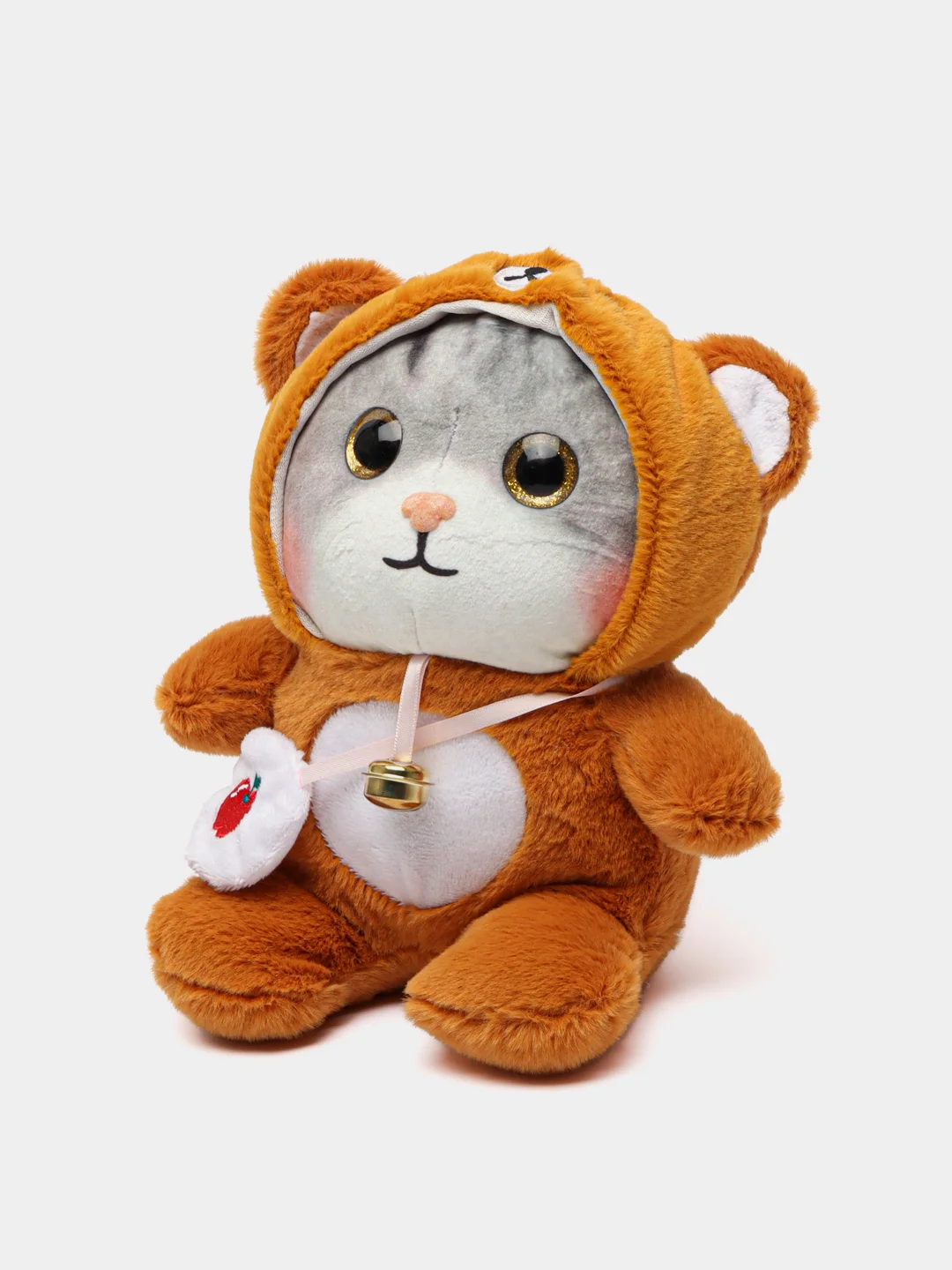 Карамельный мягкая игрушка кошка в костюме плюшевая 24 см в одежде кошка кот котенок