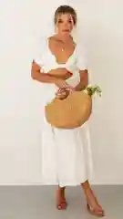 Белый летнее платье на каждый день