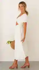Белый летнее платье на каждый день
