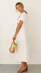 Белый летнее платье на каждый день