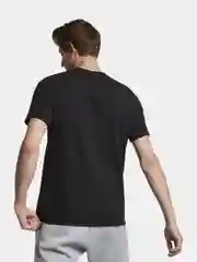 Черный футболка мужская Nike Just Do It, черная с логотипом, хлопок