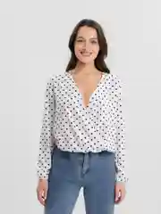 Белый блузка женская Tiffan