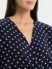 Синий меланж блузка женская Tiffan