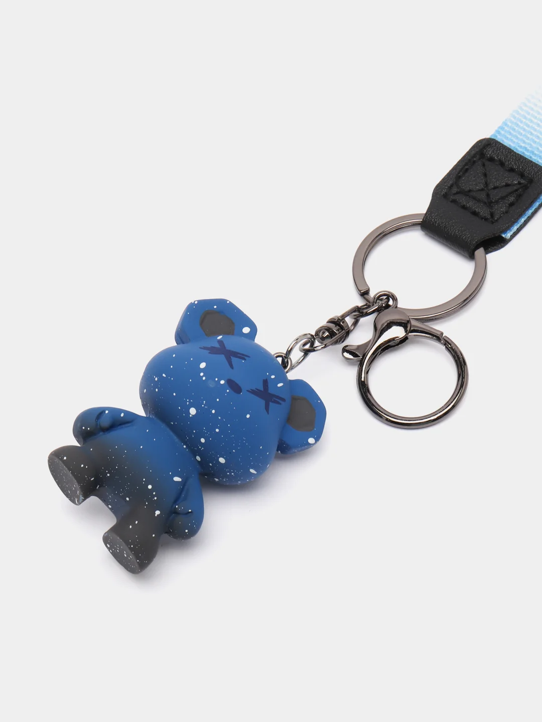 Синий брелок для ключей Bearbrick "Мишка"