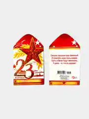 Набор мини-открыток "23 февраля"  Размер:  101x60 мм