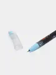 Голубой ручка гелевая, синяя, стирающая, с принтом аниме
