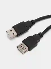 Черный usb 2.0 AM-AF кабель - удлинитель, 1.8 м