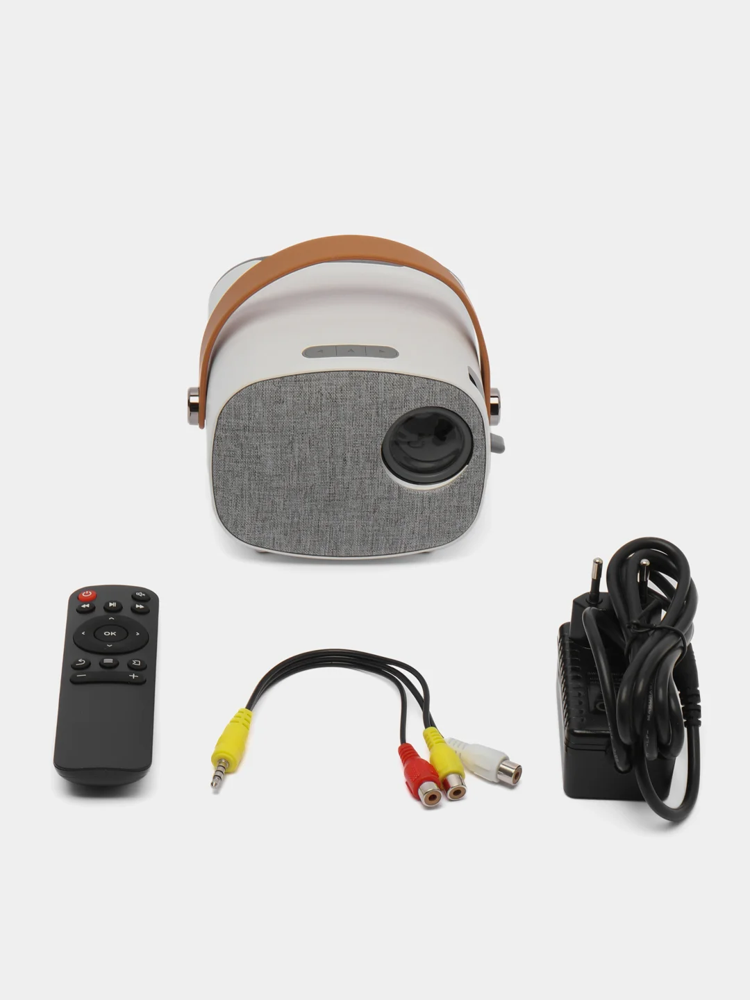 Серый портативный проектор с беспроводным подключением AAO YG 230 1080P WIFI multiscreen