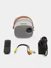 Серый портативный проектор с беспроводным подключением AAO YG 230 1080P WIFI multiscreen