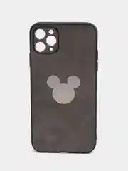 Тёмно-серый чехол для iPhone 11, 12, 13 Pro Max, с зеркальной вставкой