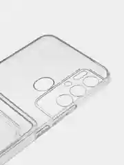 Чехол с карманом для карт на TECNO Pova Neo, Pova Neo 2, Pova 3, прозрачный, ударопрочный