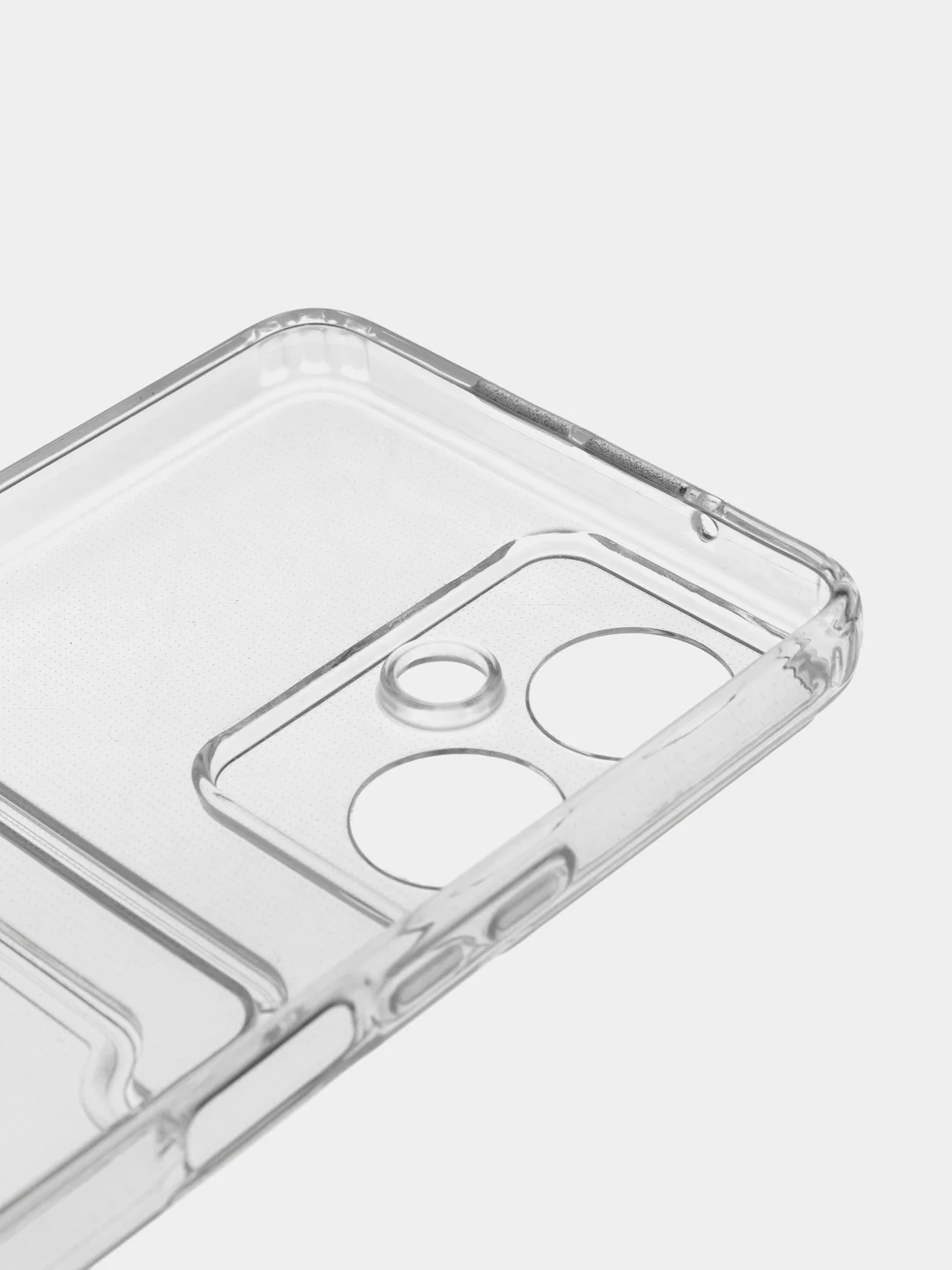 Ударопрочный прозрачный чехол с карманом для карт на TECNO Camon 19, 19 Pro, 19 Neo