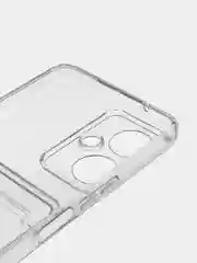 Ударопрочный прозрачный чехол с карманом для карт на TECNO Camon 19, 19 Pro, 19 Neo
