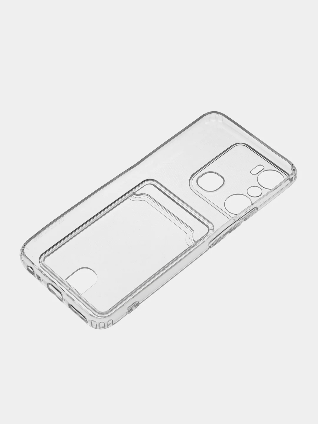 Чехол ударопрочный на INFINIX HOT 20i, Note 12, Note 12 VIP, с карманом, прозрачный