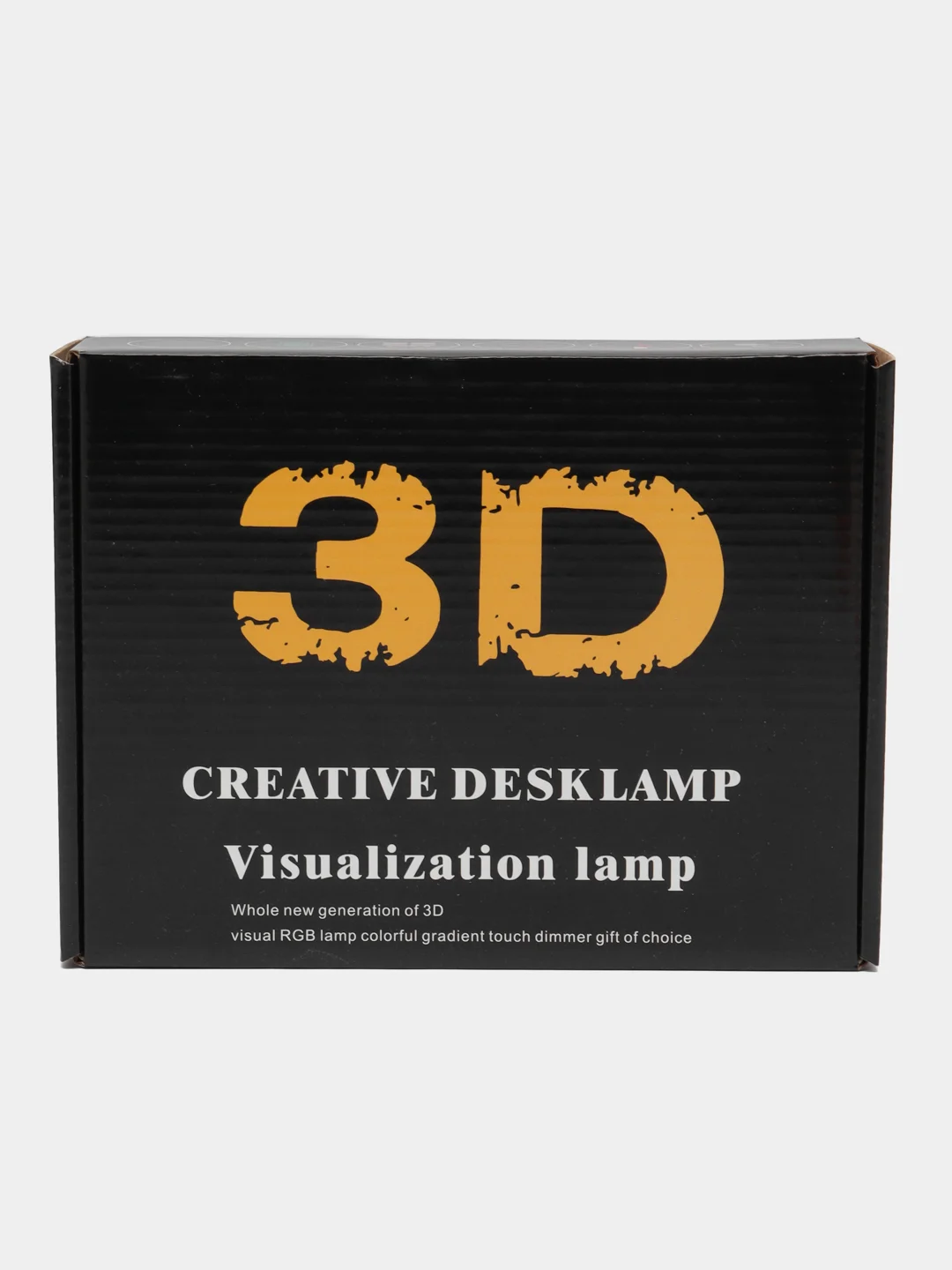 Серебряный светильник-ночник 3D, светодиодный, с пультом, цветной, RGB