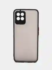 Черный чехол Realme 8i / Narzo 50 4G Реалми 8ай Нарзо 50 пластиковый матовый с цветными кнопками