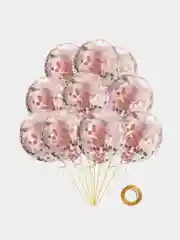 Розовый набор шаров с конфетти, 10 штук, 12 дюймов