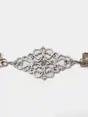 Серебряный брошь-зажим для кардигана