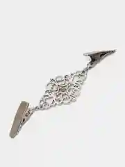 Серебряный брошь-зажим для кардигана