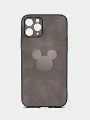 Тёмно-серый чехол для iPhone 11, 12, 13 Pro Max, с зеркальной вставкой