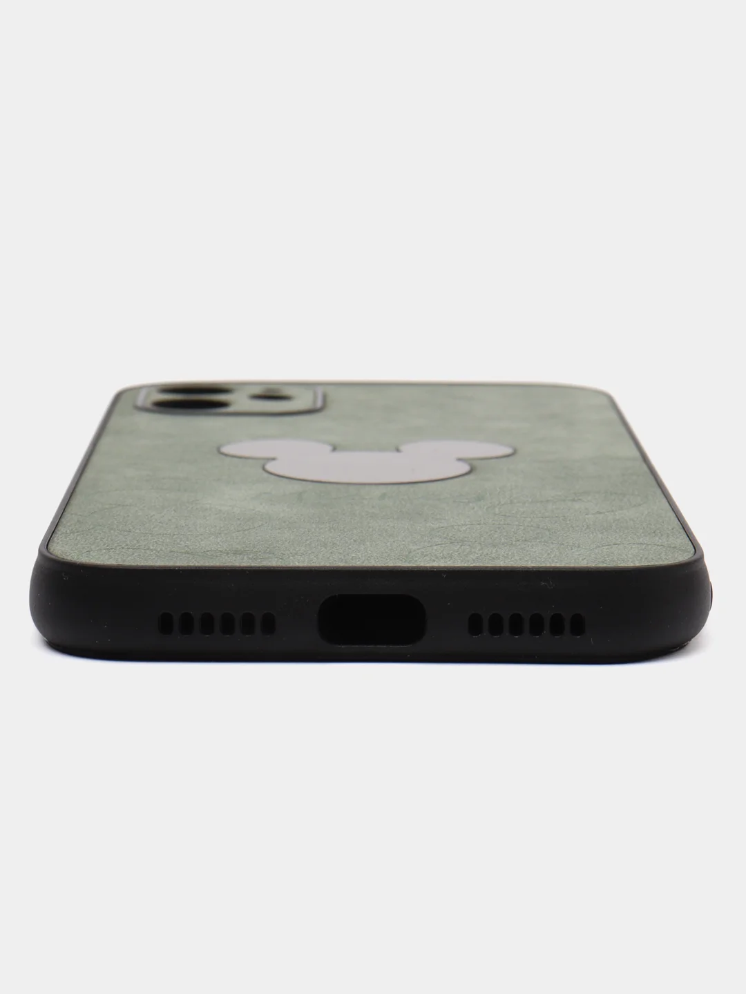 Тёмно-зелёный чехол для iPhone 11, 12, 13 Pro Max, с зеркальной вставкой