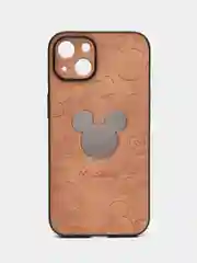 Бежевый чехол для iPhone 11, 12, 13 Pro Max, с зеркальной вставкой