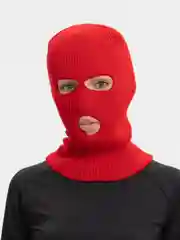 Красный балаклава теплая, черная маска, маска-шлем на голову, шапка с отверстием для глаз и рта