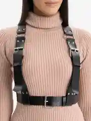 Черный портупея женская