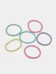 Конфетный цветные резинки для волос 100 шт женские большой яркий набор в косметичке