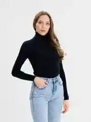 Черный водолазка базовая с высоким горлом QP Store, 40-46