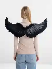 Черный крылья ангела из перьев, 3 цвета
