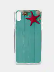 Бирюзовый яркий чехол, цветные принты-картинки iPhone 5S/SE/6/6S/7/8/Plus/X/XS/XR/11/12/Mini/Pro/Max