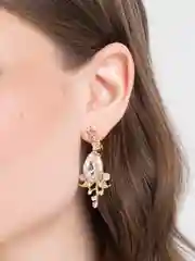 Розовый диадема и серьги