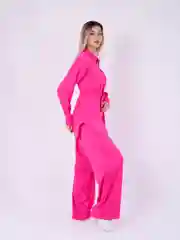 Фуксия женский шелковый костюм вечерний, праздничный
