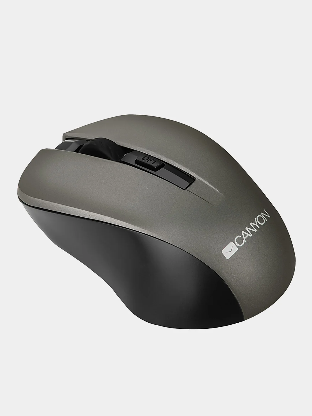 Серый беспроводная мышь Canyon MW-1, SoftTouch, 800/1000/1200 DPI