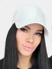 Белый бейсболка кепка мужская / женская 100% хлопок