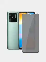 Черный защитное стекло антишпион Xiaomi Redmi 10C  / 12C (Сяоми Редми 10С) / Poco C40 (Поко С40)