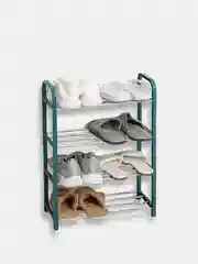 Зеленый полка обувная, цвет зелёный, 4 яруса, 42 х 19 х 60 см