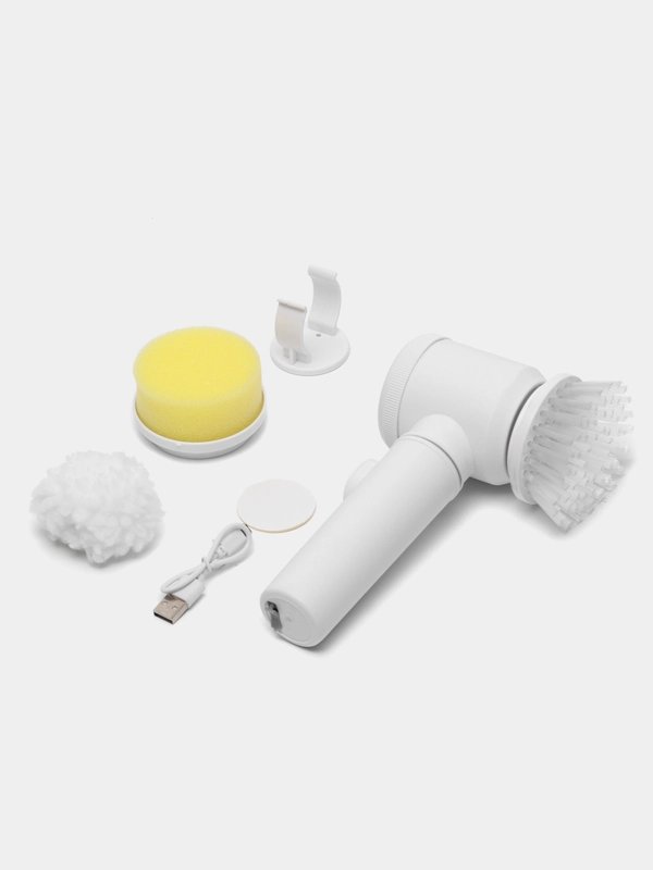 Электрическая щетка для уборки кухни и ванной комнаты, 5 в 1, USB