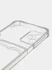 Прозрачный чехол прозрачный на Realme С31 C35 силиконовый с карманом для карт Реалми