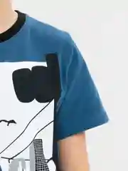 Синий футболка для мальчика, подростковая. Bonito kids