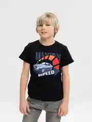 Черный футболка для мальчика