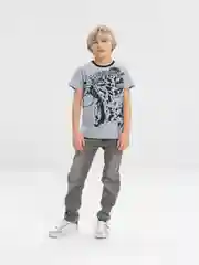 Серый меланж футболка для мальчика, подростковая. Bonito kids