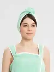 Мятный набор для сауны, женский: халат, полотенце