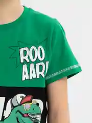 Зеленый футболка для мальчика, подростковая. Bonito kids