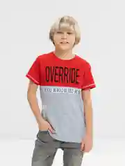Красный футболка для мальчика, подростковая. Bonito kids