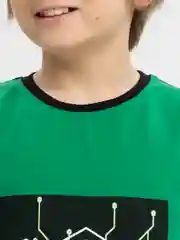 Зеленый футболка для мальчика, подростковая. Bonito kids