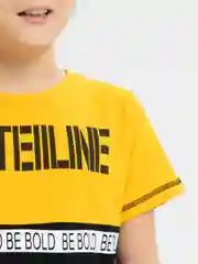 Желтый футболка для мальчика, подростковая. Bonito kids
