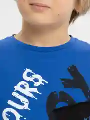 Синий свитшот для мальчика, с длинным рукавом