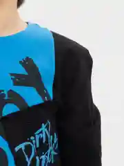 Голубой свитшот для мальчика, с длинным рукавом